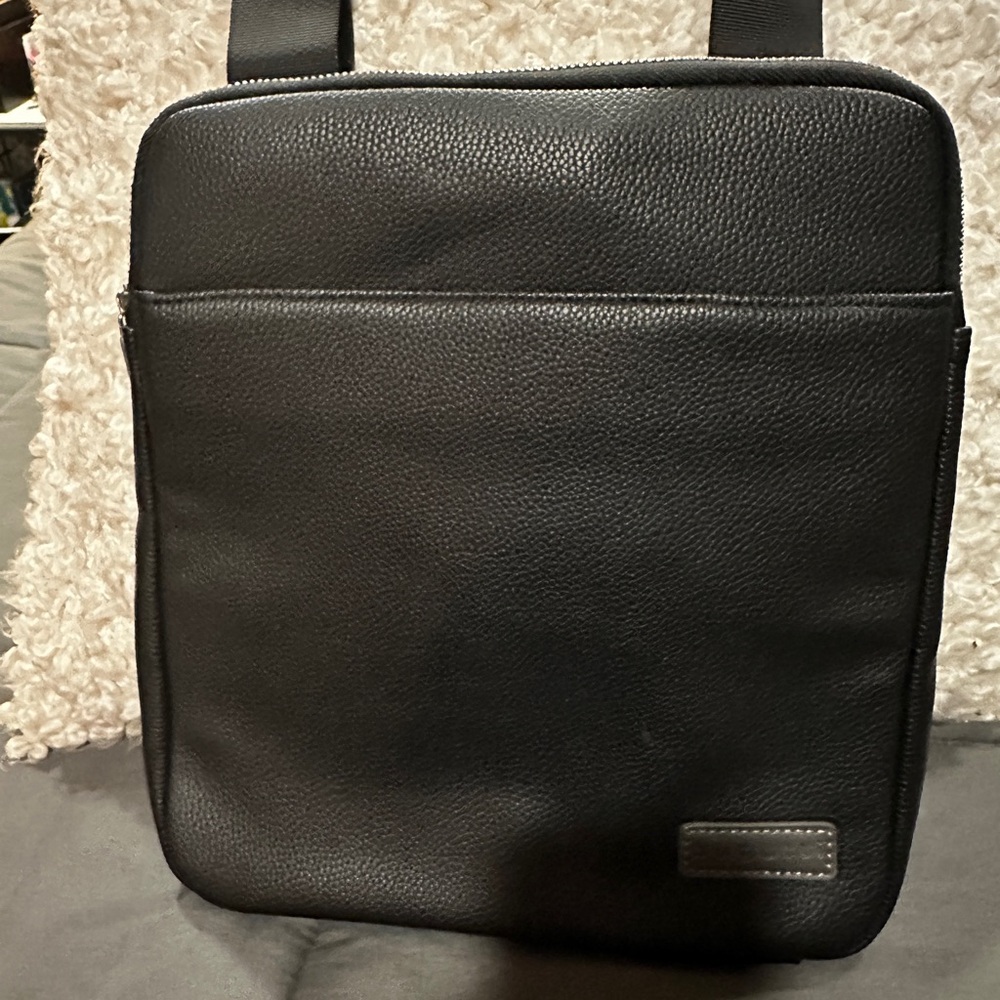 Buggati BLACK Large Vegan Leather Bag